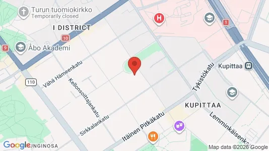 Apartments for rent i Turku - kort over placeringen