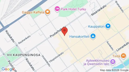 Apartments for rent i Turku - kort over placeringen