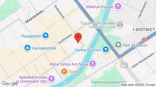 Apartments for rent i Turku - kort over placeringen