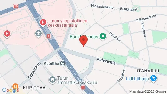 Apartments for rent i Turku - kort over placeringen