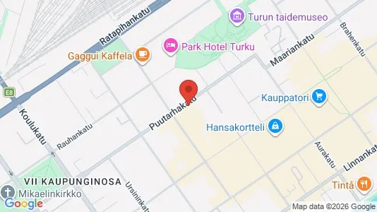 Apartments for rent i Turku - kort over placeringen