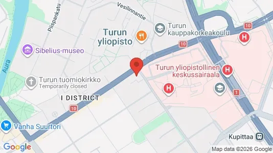Apartments for rent i Turku - kort over placeringen
