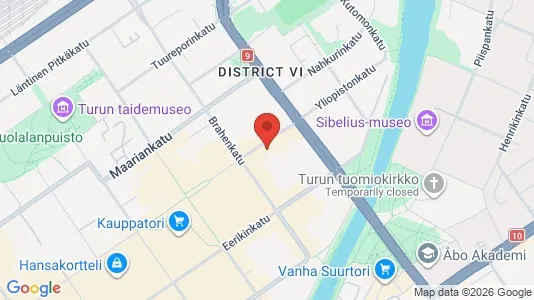 Apartments for rent i Turku - kort over placeringen