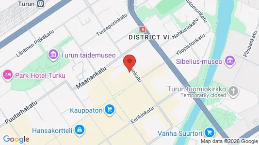 Apartments for rent i Turku - kort over placeringen