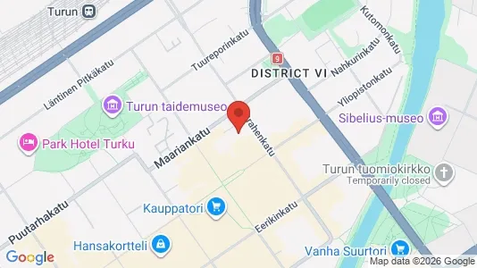Apartments for rent i Turku - kort over placeringen