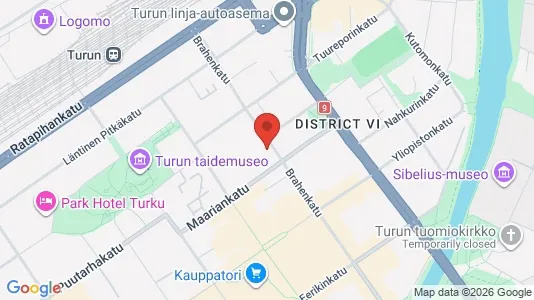 Apartments for rent i Turku - kort over placeringen