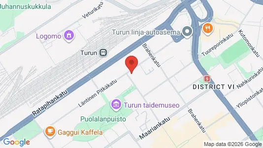 Apartments for rent i Turku - kort over placeringen