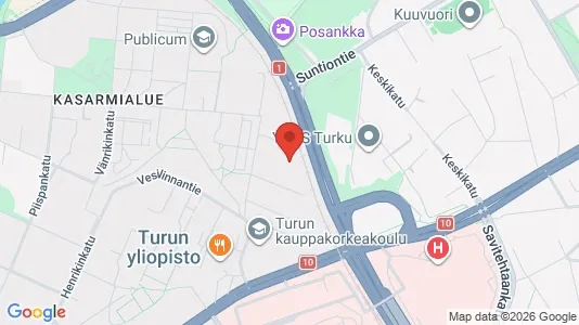 Apartments for rent i Turku - kort over placeringen