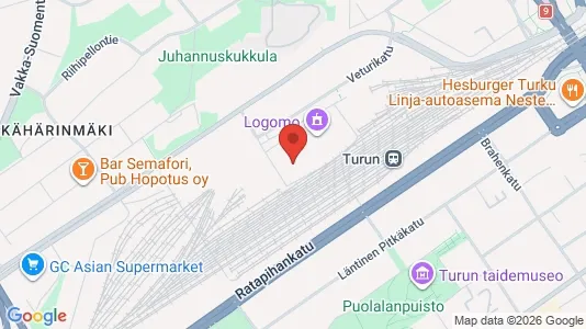 Apartments for rent i Turku - kort over placeringen