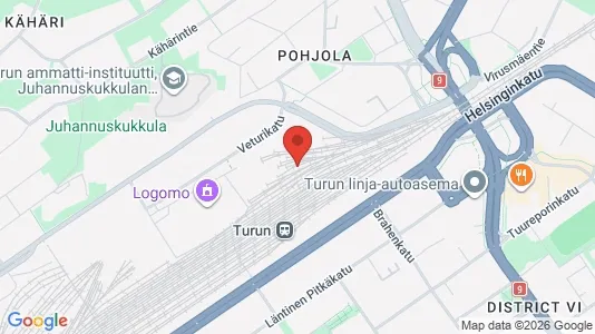 Apartments for rent i Turku - kort over placeringen