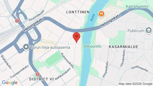 Apartments for rent i Turku - kort over placeringen