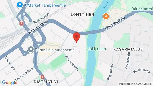 Apartments for rent i Turku - kort over placeringen