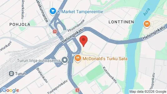 Apartments for rent i Turku - kort over placeringen