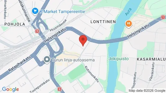 Apartments for rent i Turku - kort over placeringen