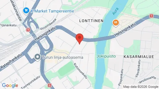 Apartments for rent i Turku - kort over placeringen