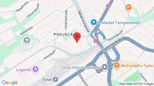 Apartments for rent i Turku - kort over placeringen