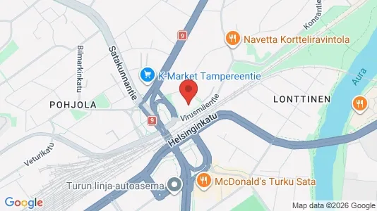 Apartments for rent i Turku - kort over placeringen
