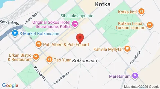 Apartments for rent i Kotka - kort over placeringen