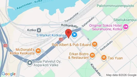 Apartments for rent i Kotka - kort over placeringen