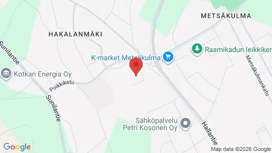 Apartments for rent i Kotka - kort over placeringen
