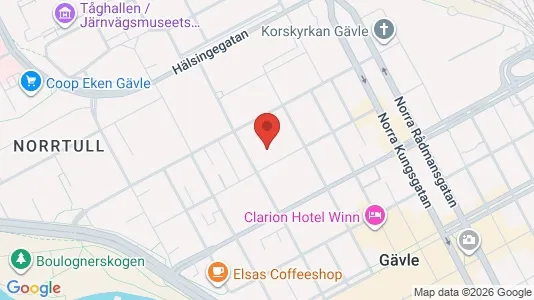 Apartments for rent i Gävle - kort over placeringen