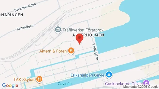 Apartments for rent i Gävle - kort over placeringen