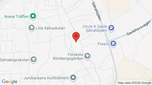 Apartments for rent i Gävle - kort over placeringen