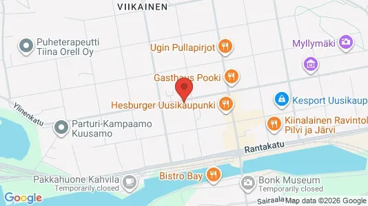 Apartments for rent i Uusikaupunki - kort over placeringen