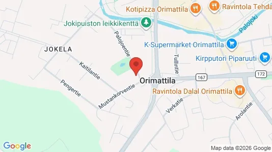 Apartments for rent i Orimattila - kort over placeringen
