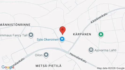 Apartments for rent i Lahti - kort over placeringen