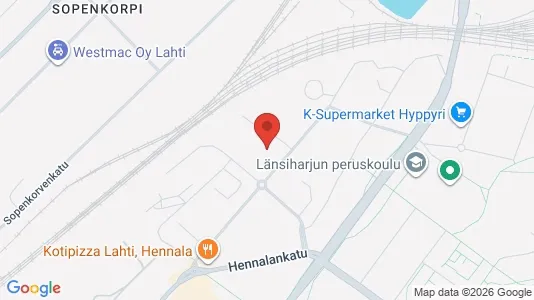 Apartments for rent i Lahti - kort over placeringen