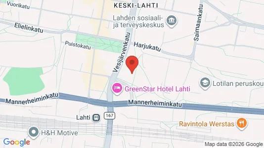 Apartments for rent i Lahti - kort over placeringen