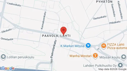 Apartments for rent i Lahti - kort over placeringen