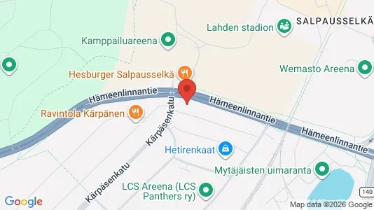 Apartments for rent i Lahti - kort over placeringen