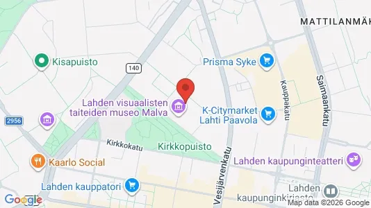 Apartments for rent i Lahti - kort over placeringen