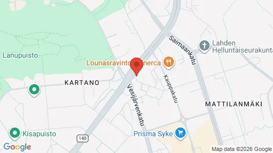 Apartments for rent i Lahti - kort over placeringen
