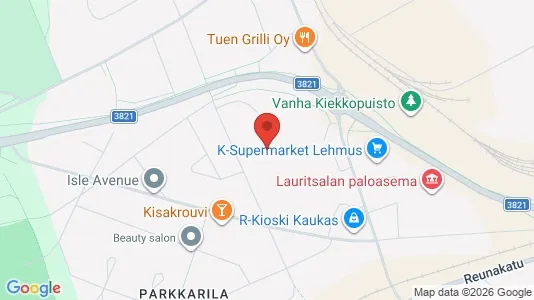 Apartments for rent i Lappeenranta - kort over placeringen