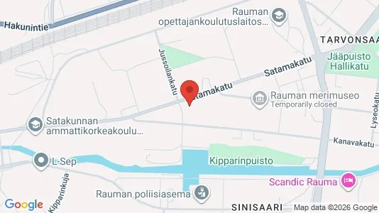 Apartments for rent i Rauma - kort over placeringen