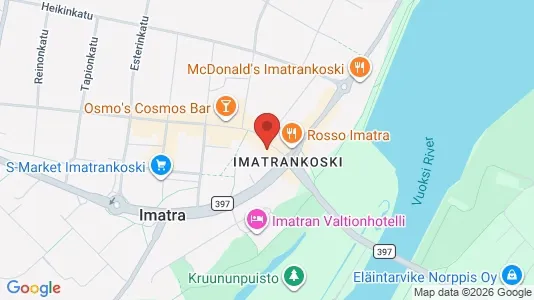Apartments for rent i Imatra - kort over placeringen