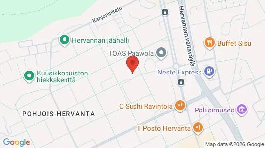 Rooms for rent i Tampere Kaakkoinen - kort over placeringen