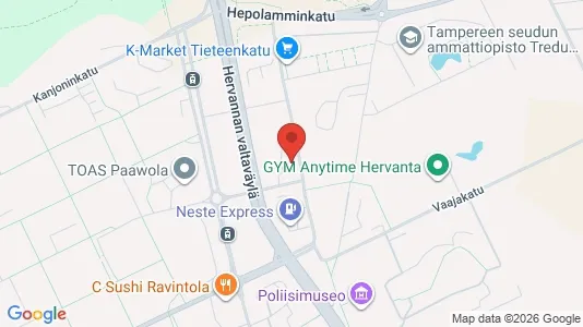 Apartments for rent i Tampere Kaakkoinen - kort over placeringen