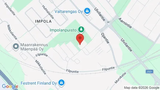 Apartments for rent i Pori - kort over placeringen
