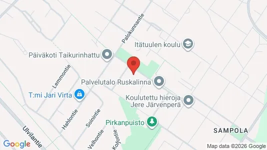 Apartments for rent i Pori - kort over placeringen