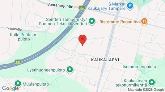 Apartments for rent i Tampere Kaakkoinen - kort over placeringen