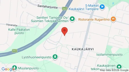 Apartments for rent i Tampere Kaakkoinen - kort over placeringen