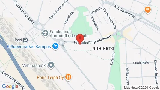 Apartments for rent i Pori - kort over placeringen