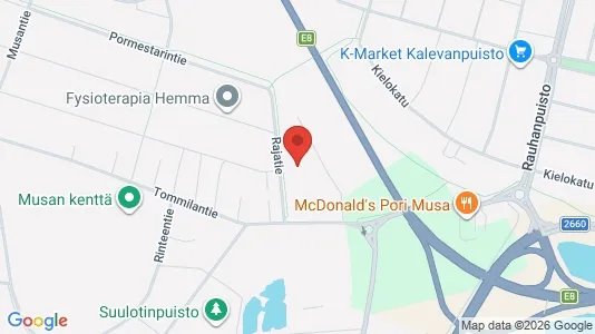 Apartments for rent i Pori - kort over placeringen