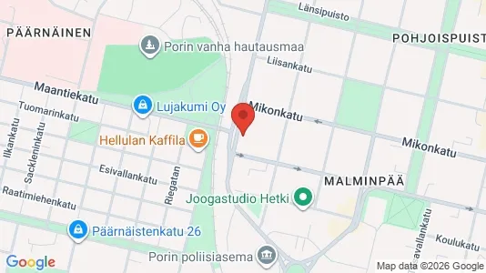 Apartments for rent i Pori - kort over placeringen