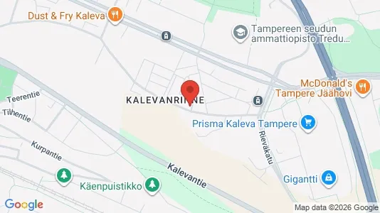 Apartments for rent i Tampere Keskinen - kort over placeringen