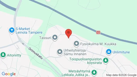 Apartments for rent i Tampere Keskinen - kort over placeringen